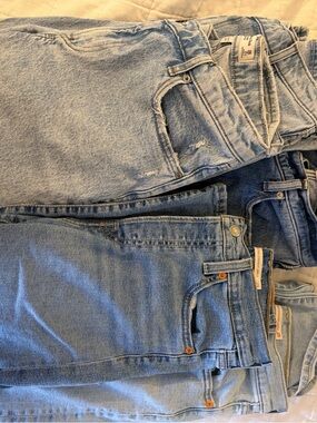 Abercrombie & Fitch and Levi’s Light Wash High Rise Jeans